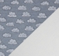 Preview: Alpenfleece ♥ Nils ♥ Wolken rauchblau meliert